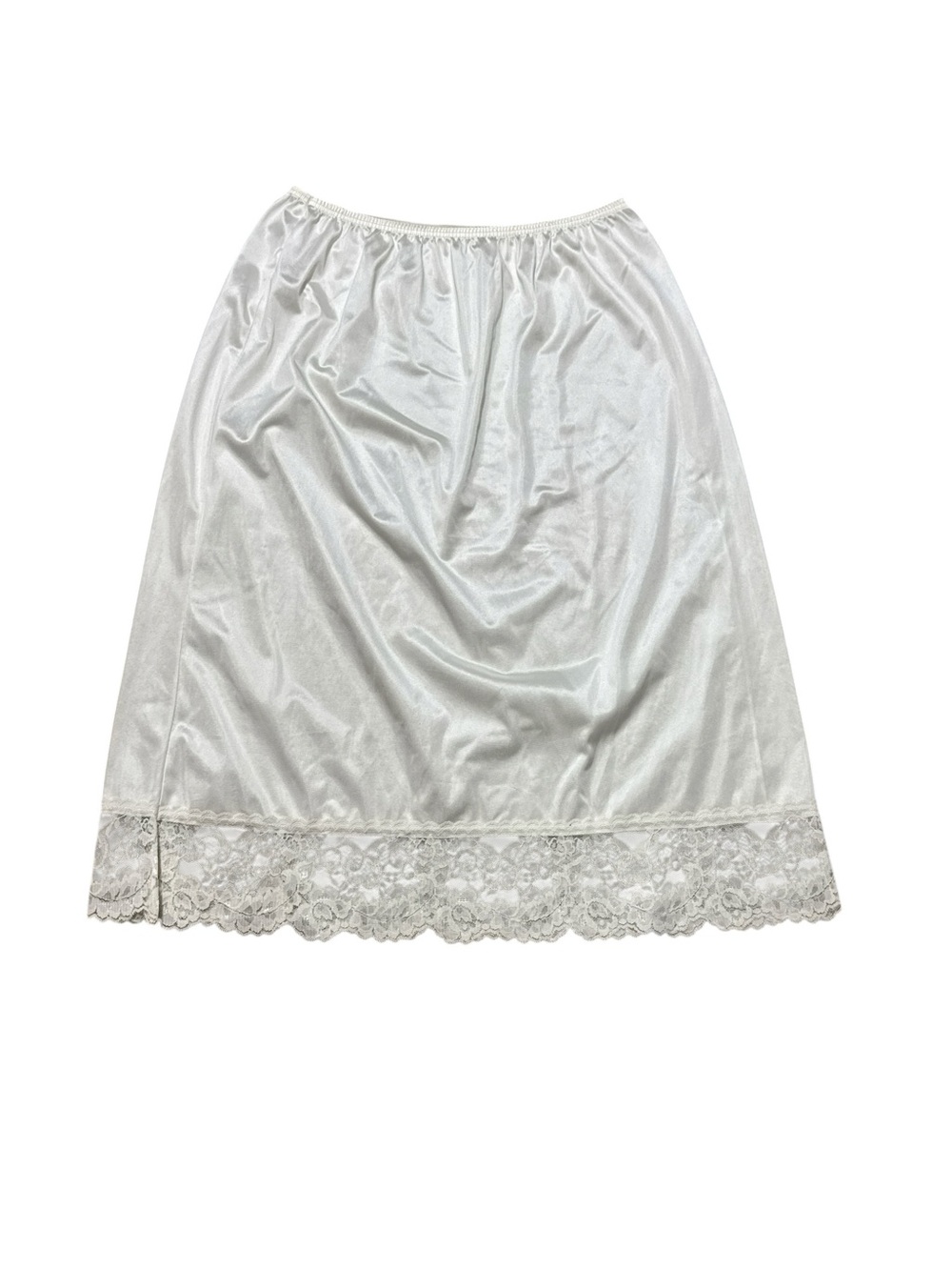 Vintage Off White Ivory Cream Colored Vassarette Nylon Lace XL